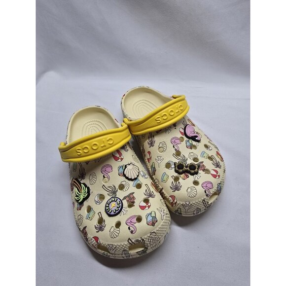 KIDS CROCS Spring Break Printed CLASSIC CLOG Size JR 2 - Picture 10 of 10